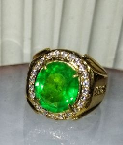 Cincin Batu Green Zambrud Kalimantan