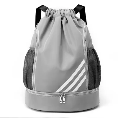 AIMO Drawstring Pocket Drawstring Backpack Printed Football Basketball Swimming Bag Sports Fitness Event Travel Bag gym bag schoolbag
