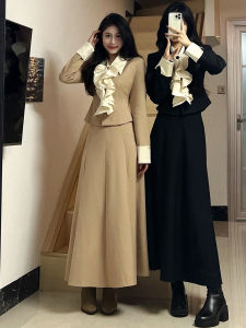 Bộ Váy Hai Mảnh Thanh Lịch Mùa Thu 2025 Áo Khoác Ngoài Và Chân Váy Ngắn Cho Nữ Bộ Thời Trang Thanh Lịch Dành Cho Quý Cô