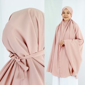 Khimar Tali ikat Woolpeach M/L/XL/XXL By Yufina