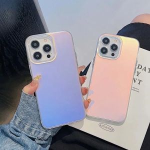 💯【Phone Case】+FREE Shipping 💯Fashion Gradation Frosted Luxury Bling Laser Chameleon Phone Case for Iphone 15 14 13 12 11 Pro Max 14 Plus 15 Plus Hard Acrylic Back Cover Capa