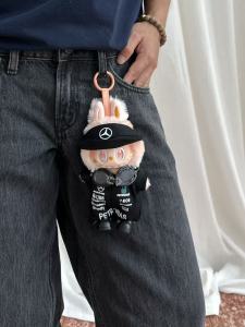 Labubu Mercedes-Benz Racing Suit Doll Clothes 17cm Polyester Fiber Sport Style Trendy Doll Clothes for Trendy Dolls