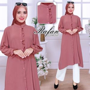 TUNIK AQILLA KANCING REMPEL//TUNIK CRINGKLE TERBARU 2024//TUNIK ADEM//TUNIK BUSUI//COD