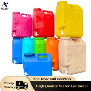 [Aignoe] 20L Slim Water Container With Faucet 5 Gallon Water Dispenser Water Gallons Bucket With Handle