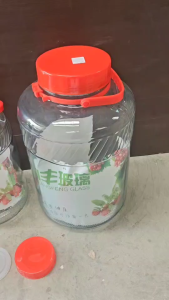 ขวดโหลแก้วฝาแดงมีหูหิ้ว ขนาดหลายไซส์ เหมาะสำหรับหมัก ดอง แช่ หรือเก็บวัตถุดิบในครัว 5ลิตร/8ลิตร/15ลิตร (ส่งจากไทย)