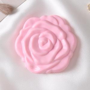 Portable Double Sided Pocket Mirror Retro Rose Pattern Compact Makeup Mirror