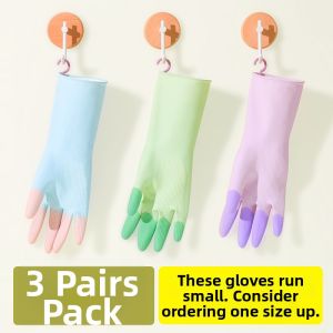 Durable Soft Latex Gloves Waterproof Oily Protection Kitchen