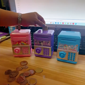 Kuromi Piggy Bank Coin Bank Kids Toys Melody ATM Bank Money Saving Box For Kids Girls Boys Gifts