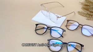 CAREVISY Trendy Anti Blue Light Glasses Spectacles Anti Radiation Anti Eye Fatigue Outfit Matching Eyeglasses Men Women