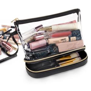 Double-Layer Large-Capacity Transparent Toiletry Bag | Multifunctional Wet-Dry Separation Cosmetic Storage Pouch