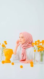 Jilbab Segiempat Motif Yasmin Exclusive Lebaran Dianna Hijab Ys 195 By Yasmin Hijab Scarf Premium