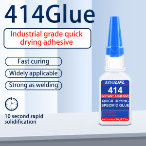 New 414 strong glue 10 seconds bonding waterproof odorless suitable for plastic wood metal ceramics. Widely used.