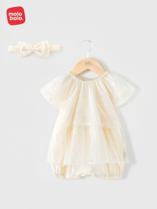 Summer Lightweight Breathable Princess Baby Romper
