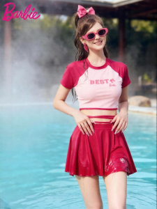 Barbie | Conservative Cute Shaping Swimwear Separate Skirt Style