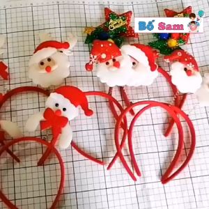 Bờm Noel dễ thương băng đô giáng sinh phụ kiện cho bé Shop Bố Sam