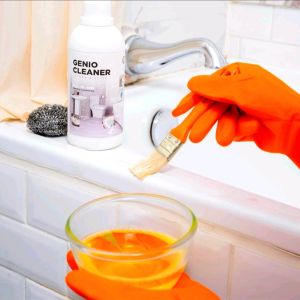 Cairan Pembersih Genio Cleaner 500ml Cairan Pembersih Kerak Noda Membandel Pembersih Kerak Noda Stanless Shower Kran Kloset Bowel Keramik Kamarmandi Toilet dan Dapur.