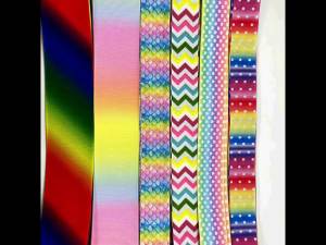 5 Meters Rainbow Grosgrain Ribbon Multicolor Fabric for DIY Crafts Hair Bows Gift Wrapping Wedding Decoration Sewing Wholesale