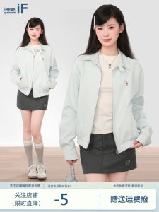 Áo Khoác Ngắn Màu Xanh Lam Có Khóa Kéo Cho Nữ Mùa Thu Đông 2025 Áo Khoác Ngoài Công Sở Cỡ Nhỏ Mới Áo Khoác Cardigan Hở Mùa Xuân Thu