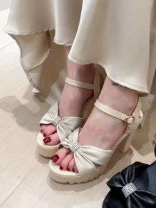 Grosir import jakarta txt-6050 Sepatu Tirsoo Free Shoe Boxes Sepatu 0506 Wanita Heels Import Fashion New Model Korea
