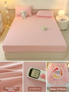 MENGWEIJUE | Cotton Fitted Sheet Dust Proof