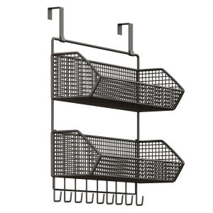 MUGG | Space Saving Wall Mount Hook Storage Rack Over the Door