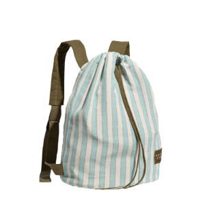 Túi Vải Canvas Nhẹ Thường Ngày Cho Nữ Túi Đeo Vai Đôi Họa Tiết Sọc Tươi Mới Túi Đi Học Cho Nữ Dung Tích Lớn