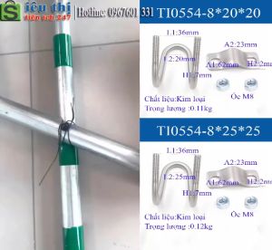 U Kép Cùm Siết Ống Chốt Khóa Chữ U Ti0554