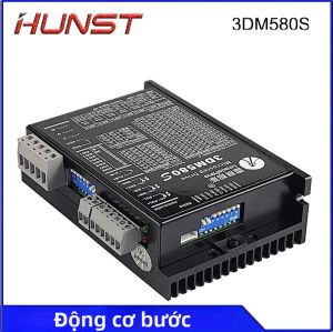 HUNST Leadshine 3DM580S Trình Điều Khiển Bước 3 Pha Cho Động Cơ Bước Nema 23/34/57/86 Máy Khắc CNC Đen Nguồn Điện DC