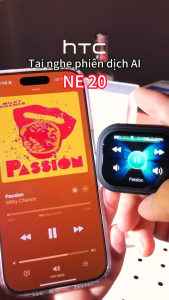 HTC NE20 AI Tai nghe thông minh Tai nghe phiên dịch  có thể dịch 134 ngôn ngữ Điều khiển màn hình Tai nghe Bluetooth không dây Tai nghe thể thao chơi game Bluetooth V6.0