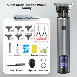 MONLEYTA | German Precision Electric Hair Clippers Mens Shaving Machine Two-In-One Beard Trimmer Fast Charging Professional Haircut Tool