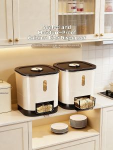 Moisture-proof Airtight Rice Storage Container Press Type