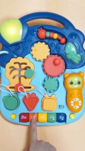 Baby Musical Keyboard Piano Fun Mobile Phone Panel School Desk Montessori Educational Toy