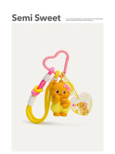 จี้กระเป๋าสตางค์รูปหมีเนยสุดน่ารัก 2025 ใหม่ล่าสุด จี้กระเป๋าผ้าใบ จี้กุญแจรถยนต์ จี้ตกแต่งกระเป๋าเป้