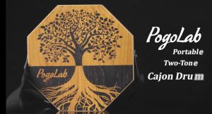 POGOLAB Two-tone Cajon Portable Travel Wooden Drum: A Unique Percussion Experience
