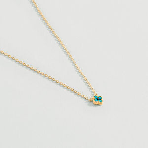 AGATHA | Simple Elegant Single Flower Necklace Silver