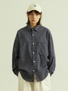 เสื้อเชิ้ตแขนยาวลายสก็อตย้อนยุค GoodNorth สไตล์ญี่ปุ่น ทรงหลวม ลำลอง สำหรับผู้ชายและผู้หญิง ใส่ได้หลากหลายโอกาส