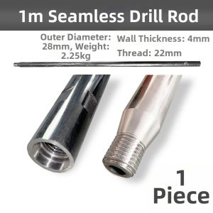 Thickened Long Drill Rod 1 Meter Galvanized Pipe for Water Supply Extension Tunnel Drilling Pipe Laying Machine Usage