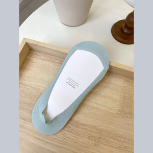 Womens Ankle Socks Pure Cotton Summer Thin White Socks Super Low Cut Internet Celebrity Invisible Socks Non Slip Tight Pumps Socks