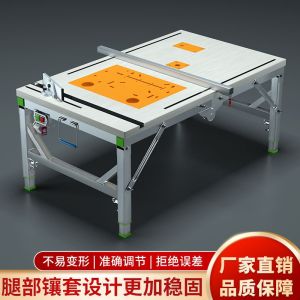 Portable Folding Workshop Saw Table Multi-Functional Operation Desk Small Renovation Updown Workbench Iron Art Office Furniture
