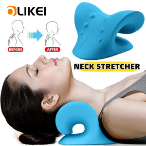 OLIKEI Gối Sửa Chữa Cột Sống Cổ Hình Chữ C Gối Mát Xa Hỗ Trợ Giảm Đau Cổ Gối Điều Chỉnh Cột Sống Cổ Gối Kéo Giãn Cổ