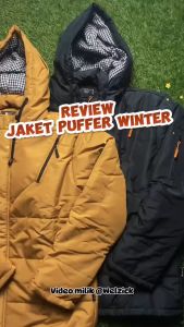 WELZICK - Jaket Outdoor Puffer Hitam Jgn01 Medium M L XL Jumbo 2XL 3XL
