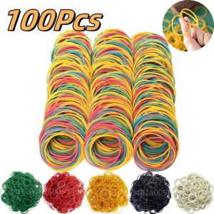 100Pcs Elasticity Fasteners Strong Elastic Rubber Bands Home Office Students School Stationery Supplies Rubber Ring