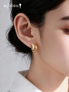 ajidou | Những Cái Tai Trang Sức Vàng Sang Trọng Với Mẫu Dệt