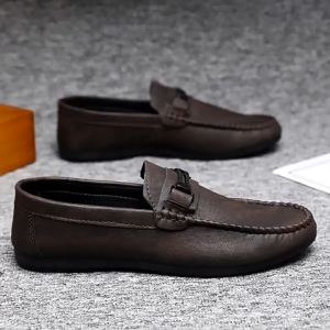 TOP TREND PH (ADD 2 SIZE) PU Leather Loafers for Men – Comfortable Breathable in Black and Brown footwear
