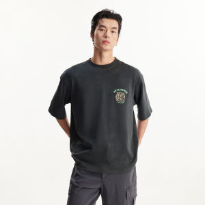 Jack Jones | Short Sleeve Letter Embroidered Tunic Casual Round Neck Loose T-shirt