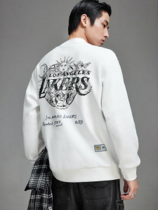 Jack Jones | Autumn Lakers Patch Round Neck Mens Hoodie