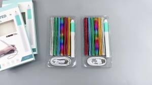 5Mx15CM 1 Roll Heat Activated Foil Hot Stamping Foil Paper Foil Holographic Heat Foil Transfer Sheets for DIY Crafts