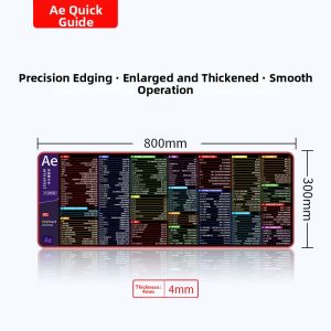 SHIKEXIN | Shortcut Mouse Pad Large Thick Anti-slip