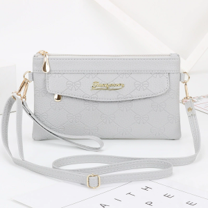 Lightweight Casual Soft Leather Shoulder Bag for Women Summer 2025 New Style Crossbody Phone Pouch Korean Style Pure Color