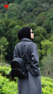 VandqiuTas Bagpack Wanita Mutifungsi Tas Ransel Mini Terbaru Tas Sekolah